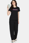 Zivame Knit Cotton Sleep Top - Black Beauty — thumbnail 5